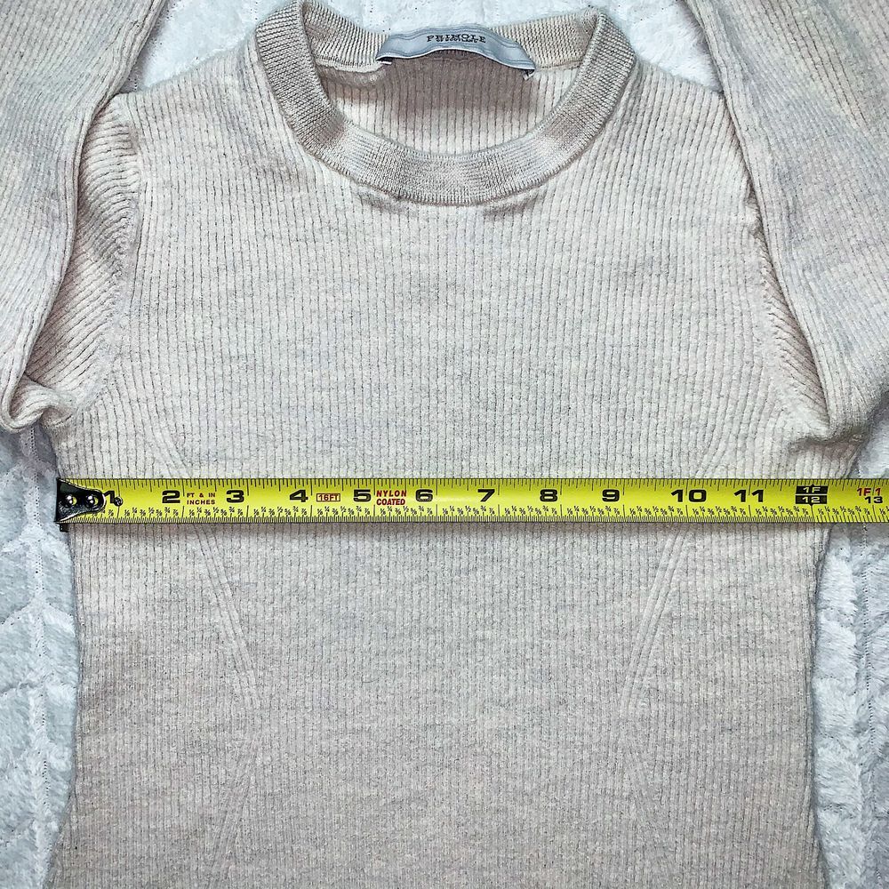 Pringle of Scotland Ribbed Knit Wool Sweater Beige - Picture 5 of 5